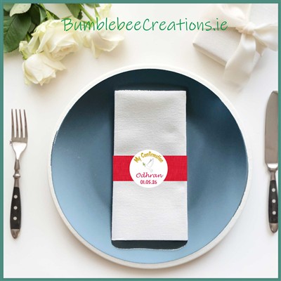 Confirmation Napkins : Soft White
